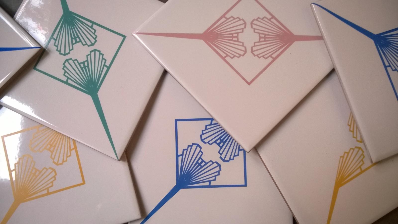 Novas cores de azulejos para a estampa Leque Duplo!