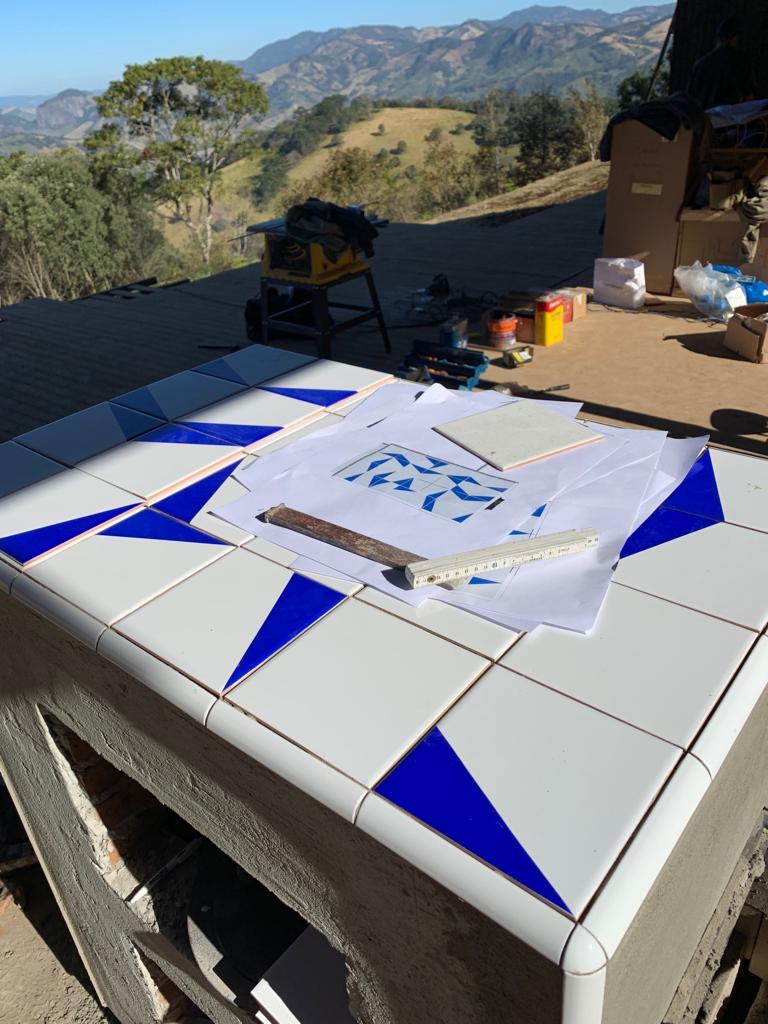 Projeto na montanha com azulejos Geo!