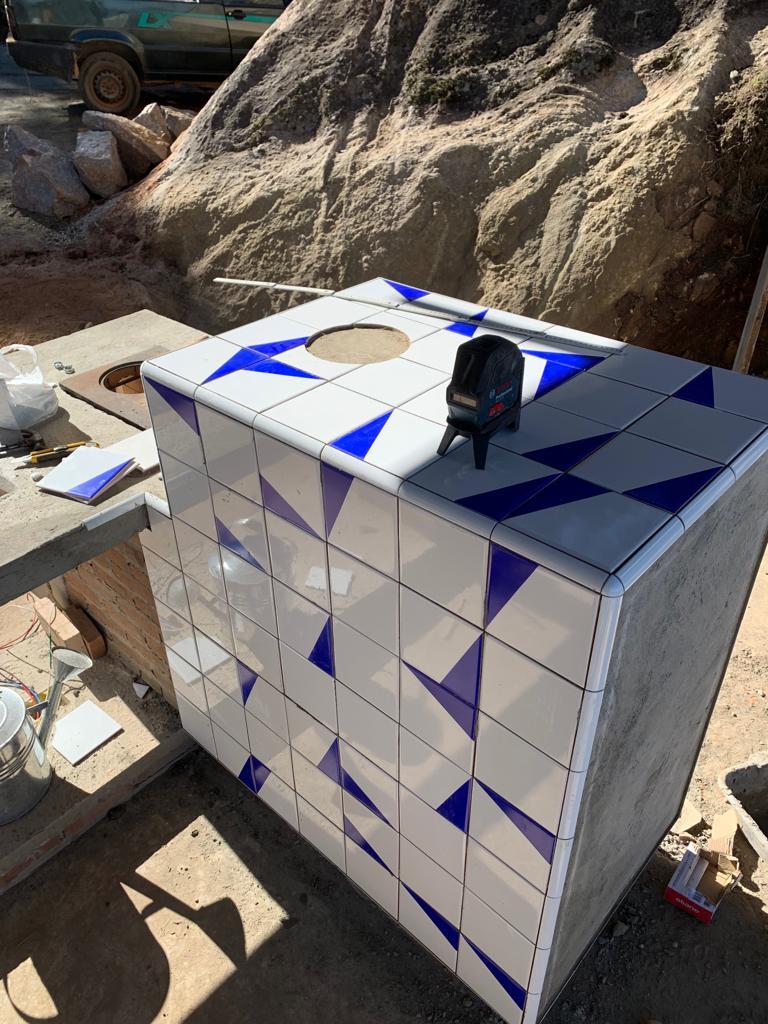 Projeto na montanha com azulejos Geo!