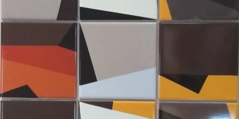 Azulejos geométricos feitos a mão!