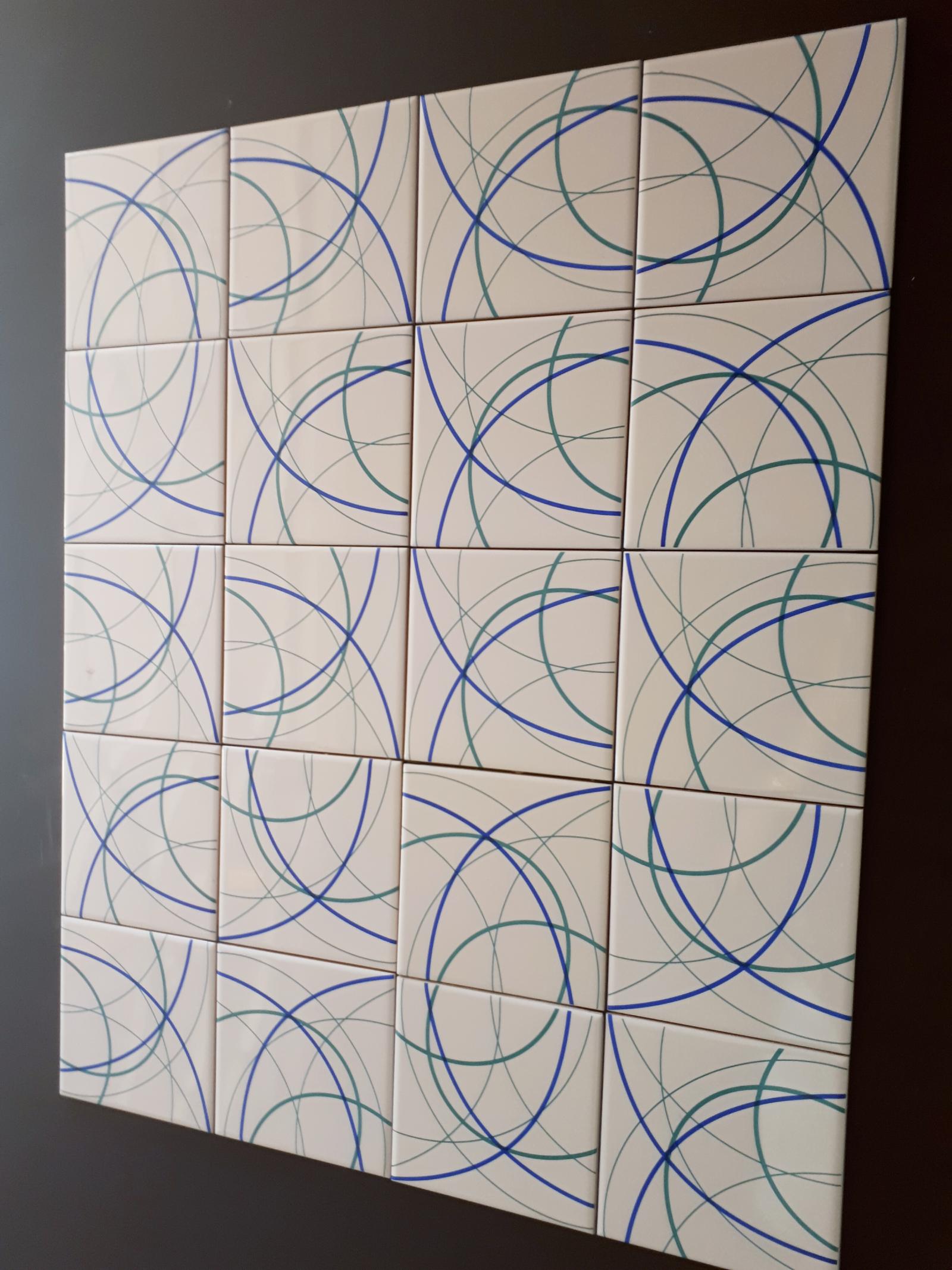 Novo Painel de Azulejos Traços
