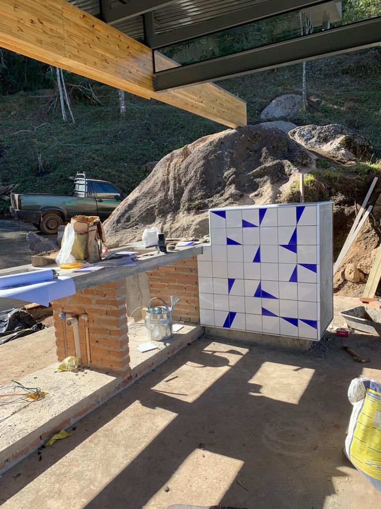 Projeto na montanha com azulejos Geo!