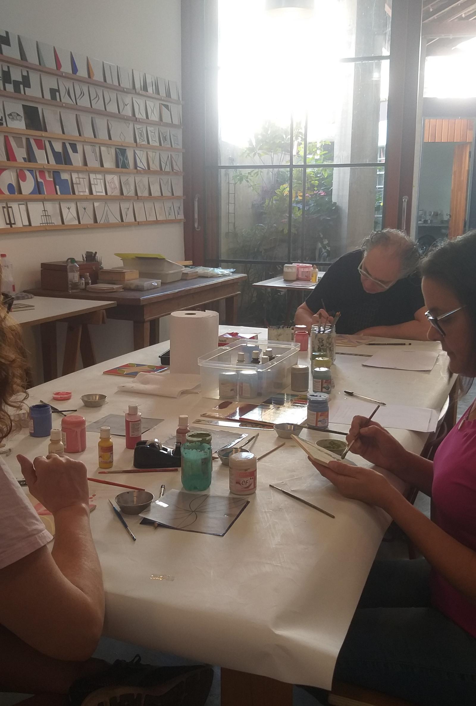 Oficina de Pintura em Azulejo