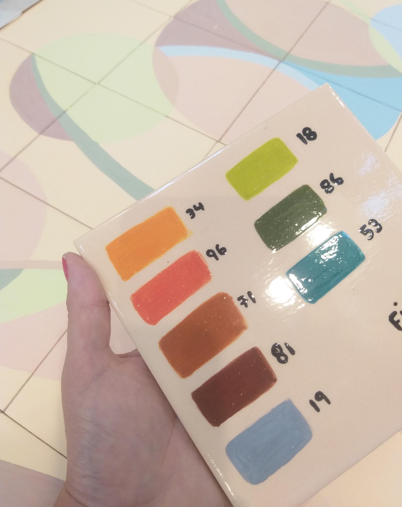 Painel pintado à mão