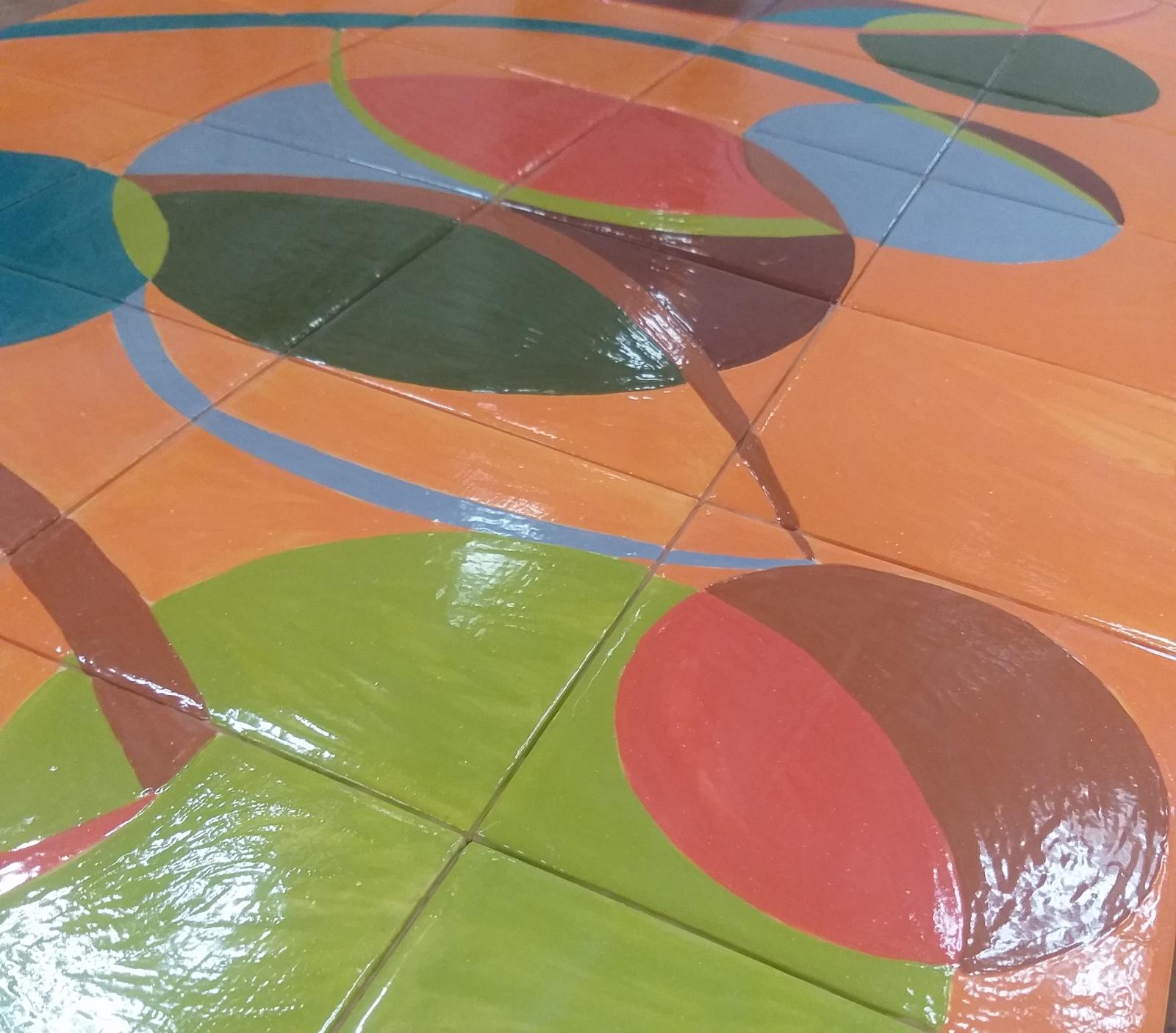 Painel pintado à mão