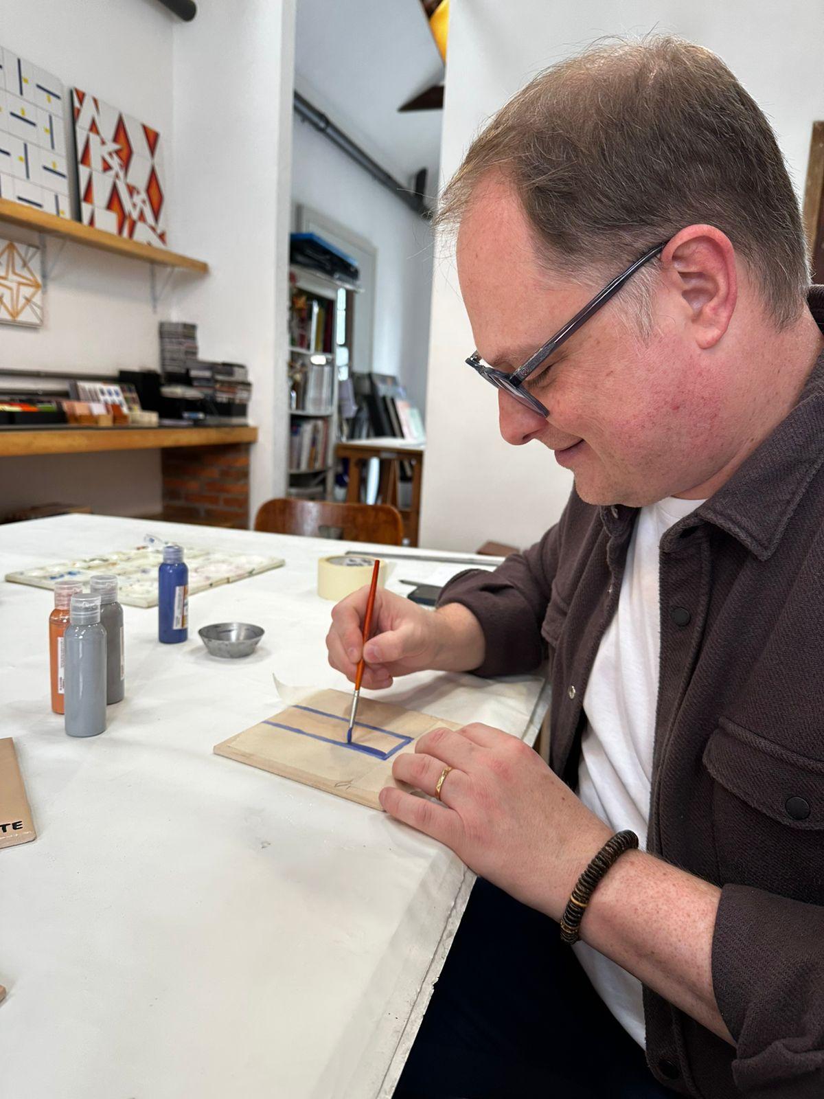 Oficina de Pintura em azulejo