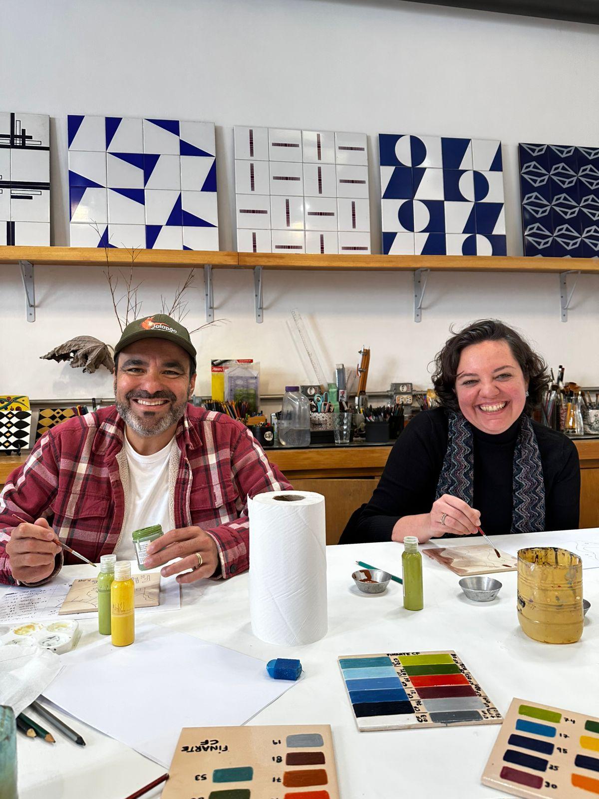 Oficina de Pintura em azulejo